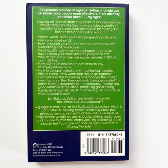 Ziglar on Selling : The Ultimate Handbook for the Complete Sales Professional - Picture 2 of 4